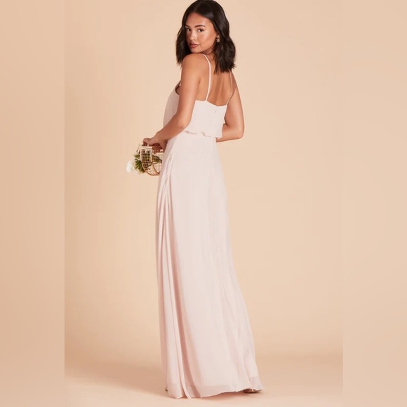 Birdy Grey GWENNIE DRESS CHIFFON PALE BLUSH XXL NEW NWT BRIDESMAID WEDDING - Picture 2 of 4